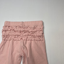 Load image into Gallery viewer, Girls Dymples, pink stretchy ruffle leggings / bottoms, EUC, size 1,  