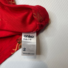 Load image into Gallery viewer, unisex Anko, cotton Christmas t-shirt / top, EUC, size 2,  