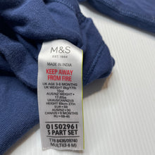 Load image into Gallery viewer, unisex M&amp;S, soft cotton bodysuit / romper, EUC, size 00,  