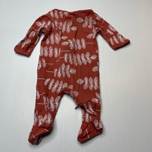 Load image into Gallery viewer, unisex Dymples, organic cotton zip coverall / romper, GUC, size 0000,  