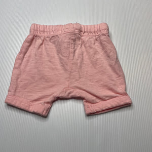 Girls Wilson & Frenchy, pink cotton shorts, elasticated, EUC, size 0000,  