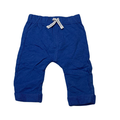 Boys Nutmeg, blue cotton pants / bottoms, elasticated, GUC, size 00,  