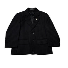 Load image into Gallery viewer, Boys Mini World, black pin stripe suit / formal jacket, EUC, size 1-2,  