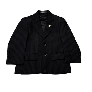 Boys Mini World, black pin stripe suit / formal jacket, EUC, size 1-2,  