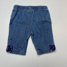 Load image into Gallery viewer, Girls Babies R Us, lightweight denim pants, elasticated, Inside leg: 12cm, GUC, size 00,  