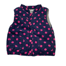 Load image into Gallery viewer, Girls Carters, fleece lined wadded vest / sleeveless jacket, GUC, size 1-2,  