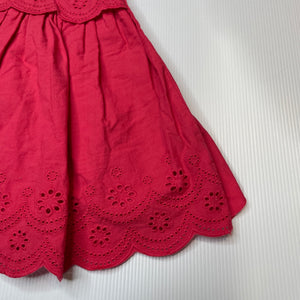 Girls Sprout, lined lightweight cotton dress, GUC, size 00, L: 38cm