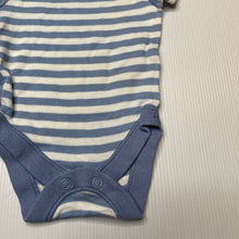 Load image into Gallery viewer, unisex M&amp;S, striped cotton bodysuit / romper, GUC, size 0000,  