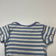 Load image into Gallery viewer, unisex M&amp;S, striped cotton bodysuit / romper, GUC, size 0000,  