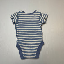 Load image into Gallery viewer, unisex M&amp;S, striped cotton bodysuit / romper, GUC, size 0000,  