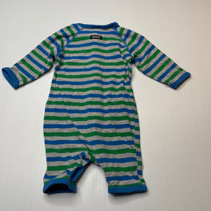 Boys Bonds, striped stretchy romper, FUC, size 000,  