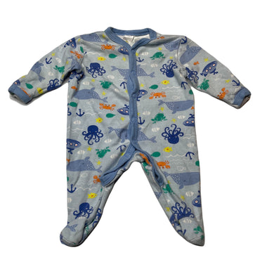 Boys Dymples, cotton coverall / romper, FUC, size 0000,  