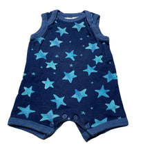 Load image into Gallery viewer, unisex Dymples, blue cotton romper, GUC, size 0000,  