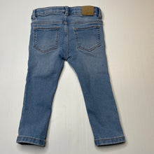 Load image into Gallery viewer, Girls Target, blue stretch denim jeans, adjustable, Inside leg: 26.5cm, GUC, size 1,  