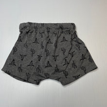 Load image into Gallery viewer, Boys Baby Berry, grey shorts, elasticated, cacti, NEW, size 0,  