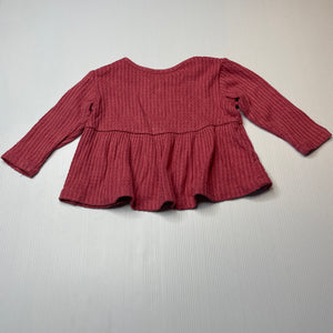 Girls Anko, stretchy lightweight long sleeve top, EUC, size 1,  