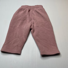 Load image into Gallery viewer, Girls Zara, fleece lined track pants, elasticated, EUC, size 0,  