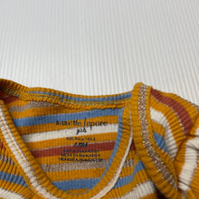 Load image into Gallery viewer, Girls Nannette Lepore, ribbed metallic stripe bodysuit / romper, EUC, size 0,  