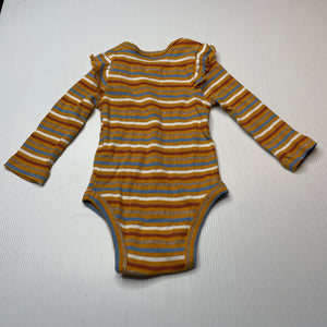 Girls Nannette Lepore, ribbed metallic stripe bodysuit / romper, EUC, size 0,  