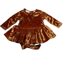 Load image into Gallery viewer, Girls Baby Baby, shiny velour tutu romper, EUC, size 00,  