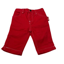 Load image into Gallery viewer, Girls Seasame Street, red cotton cropped pants, elasticated, Inside leg: 14.5cm, EUC, size 12 months,  