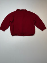 Load image into Gallery viewer, Girls handmade, knitted cardigan / sweater, armpit to armpit: 33cm, armpit to cuff: 19.5cm, EUC, size 1,  