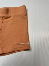 Load image into Gallery viewer, Girls SKYANDBLUE, orange bike shorts, elasticated, EUC, size 0,  