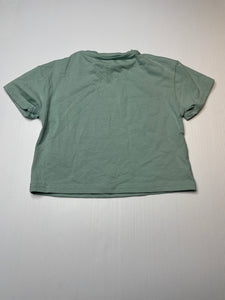 Girls SHEIN, green stretchy t-shirt / top, EUC, size 3,  