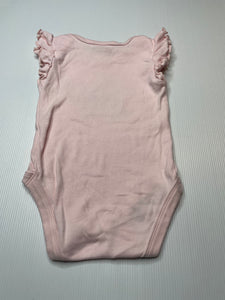 Girls Baby Berry, pink cotton bodysuit / romper, EUC, size 0,  