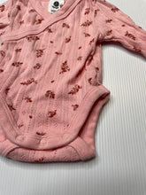 Load image into Gallery viewer, Girls Dymples, pink pointelle cotton bodysuit / romper, EUC, size 00000,  