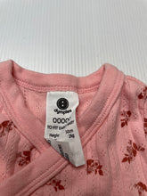 Load image into Gallery viewer, Girls Dymples, pink pointelle cotton bodysuit / romper, EUC, size 00000,  