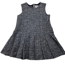 Load image into Gallery viewer, Girls SCHOOL IN THE CLOUD, navy &amp; white box pleat dress, EUC, size 4, L: 49cm