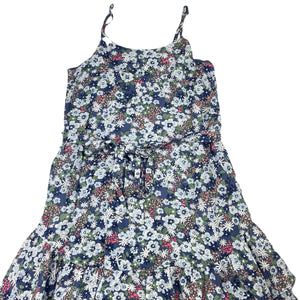 Girls Decjuba Kids, lined floral viscose summer dress, EUC, size 10, L: 71cm