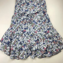 Load image into Gallery viewer, Girls Decjuba Kids, lined floral viscose summer dress, EUC, size 10, L: 71cm