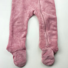 Load image into Gallery viewer, Girls Baby Berry, pink fleece zip coverall / romper, GUC, size 1,  