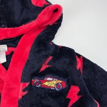 Load image into Gallery viewer, Boys DIsney, Cars, fleece dressing gown / bath robe, L: 55cm, GUC, size 3,  