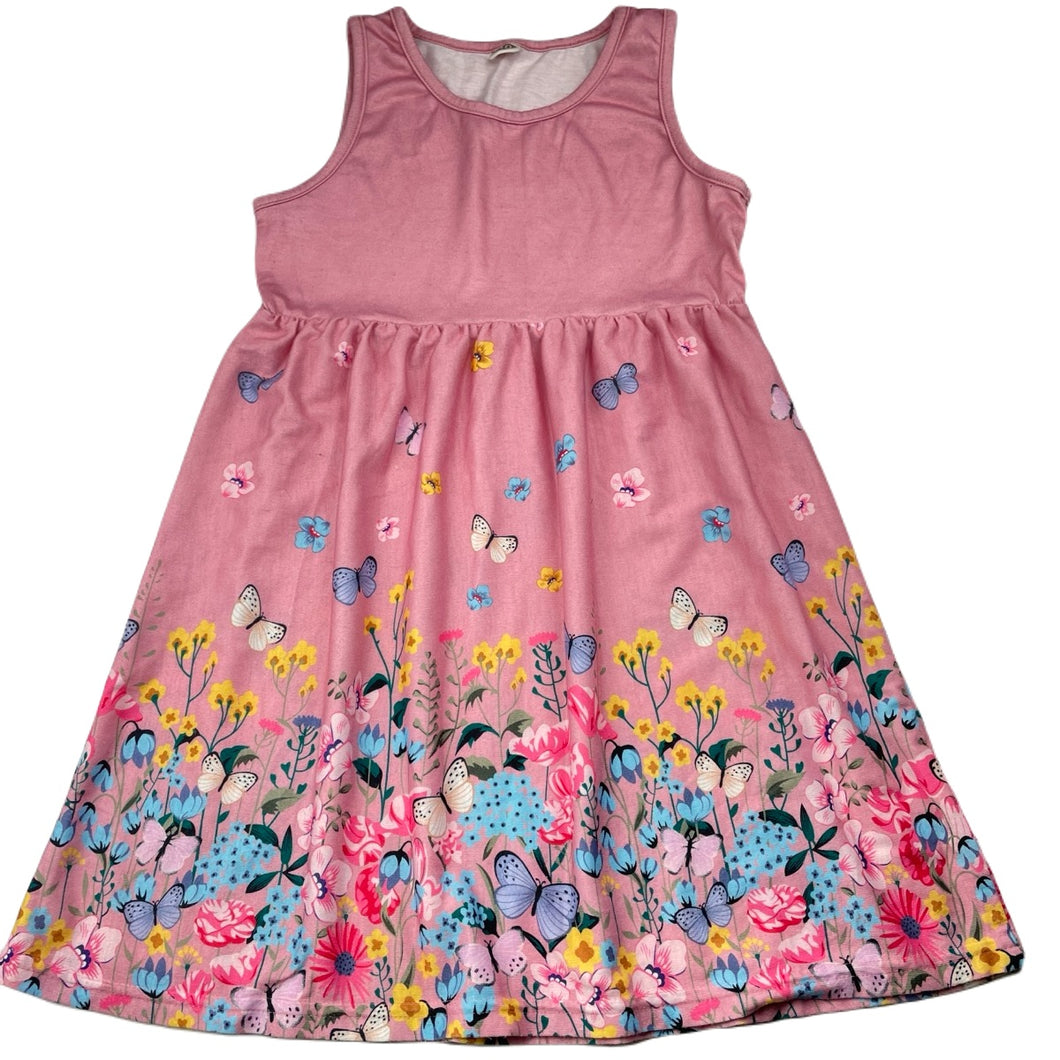 Girls SHEIN, lightweight floral summer dress, GUC, size 5, L: 59cm