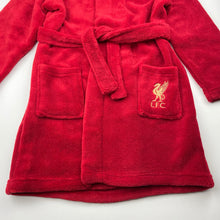 Load image into Gallery viewer, Boys Liverpool FC, soft fleece dressing gown / bath robe, L: 61cm, EUC, size 3-5,  