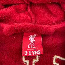 Load image into Gallery viewer, Boys Liverpool FC, soft fleece dressing gown / bath robe, L: 61cm, EUC, size 3-5,  