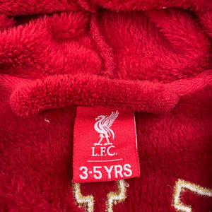 Boys Liverpool FC, soft fleece dressing gown / bath robe, L: 61cm, EUC, size 3-5,  