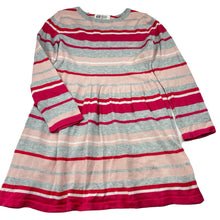 Load image into Gallery viewer, Girls H&amp;M, lightweight knitted long sleeve dress, GUC, size 5-6, L: 52cm