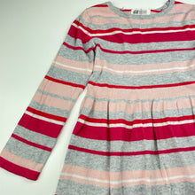 Load image into Gallery viewer, Girls H&amp;M, lightweight knitted long sleeve dress, GUC, size 5-6, L: 52cm