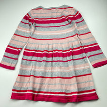 Load image into Gallery viewer, Girls H&amp;M, lightweight knitted long sleeve dress, GUC, size 5-6, L: 52cm