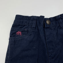 Load image into Gallery viewer, Boys Little Rebel, navy cotton chino pants, adjustable, Inside leg: 32.5cm, EUC, size 2,  