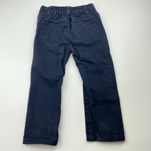 Boys Little Rebel, navy cotton chino pants, adjustable, Inside leg: 32.5cm, EUC, size 2,  