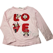 Load image into Gallery viewer, Girls H&amp;M, Disney Minnie Mouse stretchy long sleeve top, GUC, size 5-6,  