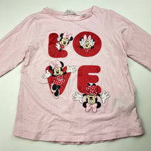 Load image into Gallery viewer, Girls H&amp;M, Disney Minnie Mouse stretchy long sleeve top, GUC, size 5-6,  