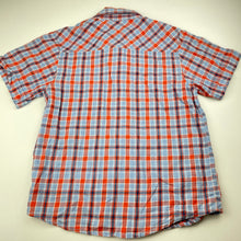 Load image into Gallery viewer, Boys Shock Resistant, checked cotton short sleeve shirt, EUC, size 8,  