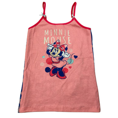 Girls DIsney, Minnie Mouse stretchy singlet top, EUC, size 6,  