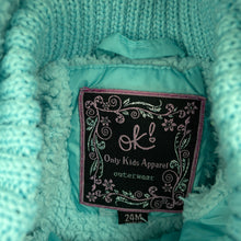 Load image into Gallery viewer, Girls Only Kids Apparel, zip up hooded jacket / coat, light marks front, FUC, size 2,  